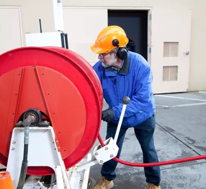 Hydro jetting equipment used in a Tempe home