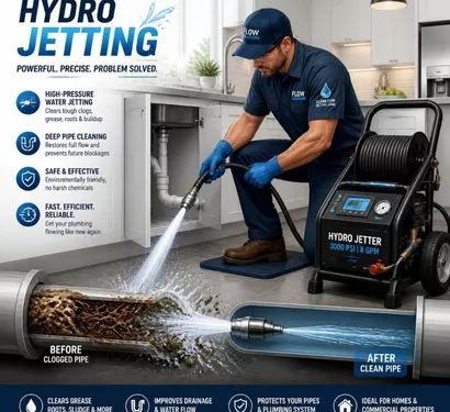 High-pressure water jetting service in Tempe