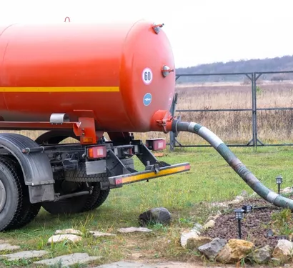 Septic tank pumping service in a Tempe property
