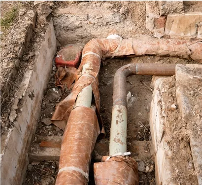 Plumber repairing a damaged sewer line in Tempe