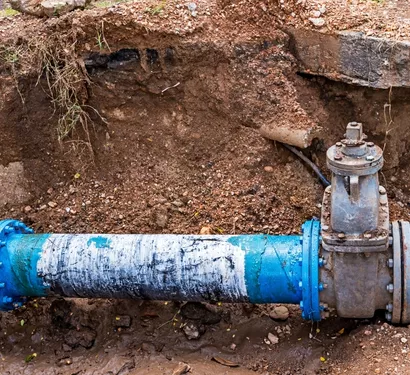 Replacing a section of sewer line in Tempe