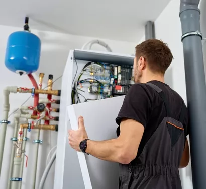 Replacing an old water softener unit in Tempe